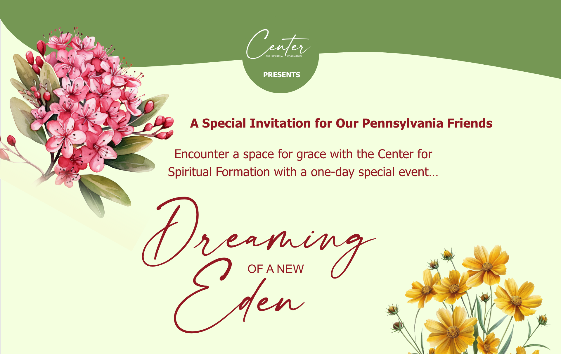 Custom Invitation Design Process for Spiritual Retreat Event